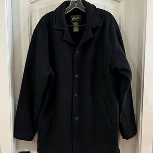 Vintage Penmans Wool Mid Length Coat Men’s Medium Navy Blue